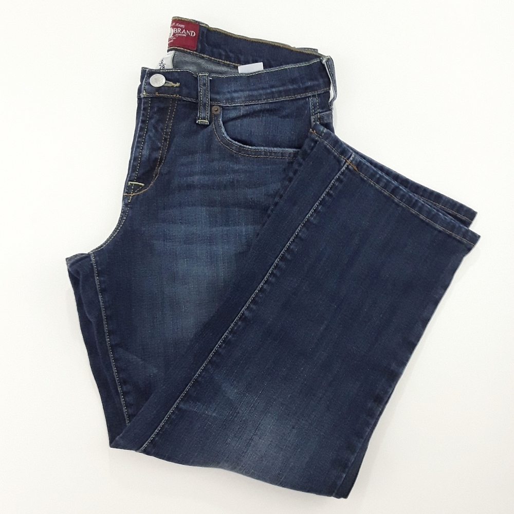 LUCKY Brand Denim Dungarees Mid Rise Crop Blue Jeans